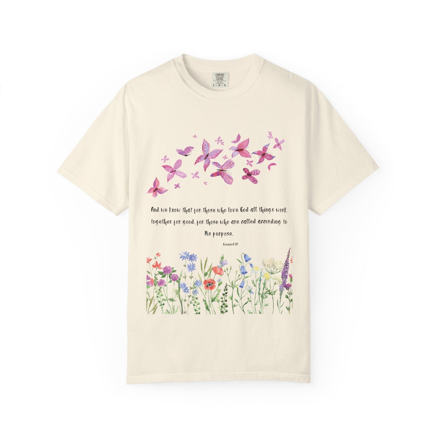 Romans 8:28 with grace T-shirt
