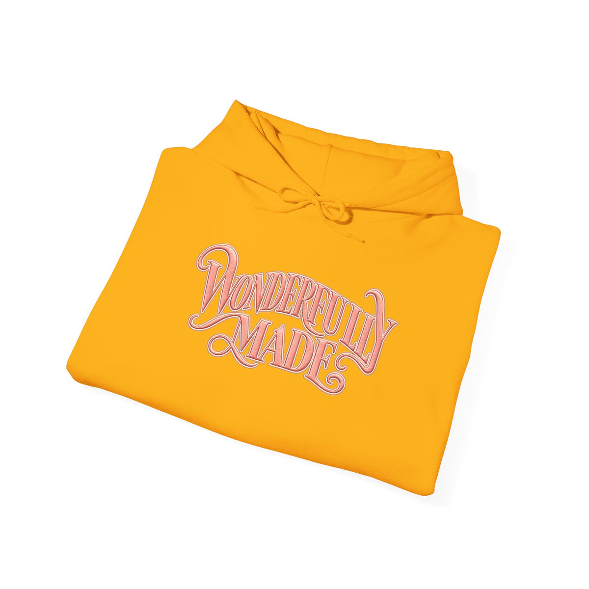 Wonderfully Made Hoodie — Floral Pearl Backprint Hooded Sweatshirt
