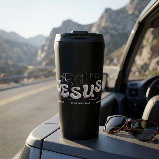 Jesus, Living Water Stainless Steel Travel Mug