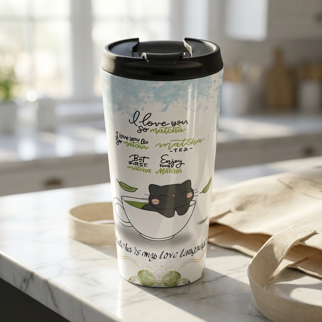 Matcha is My Love Language Stainless Steel Travel Mug