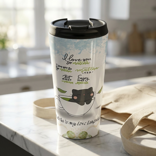 Matcha is My Love Language Stainless Steel Travel Mug