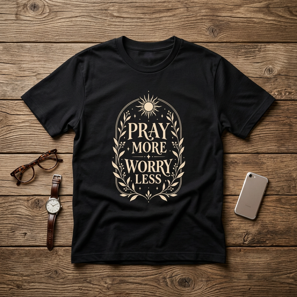 Pray More, Worry Less Tee