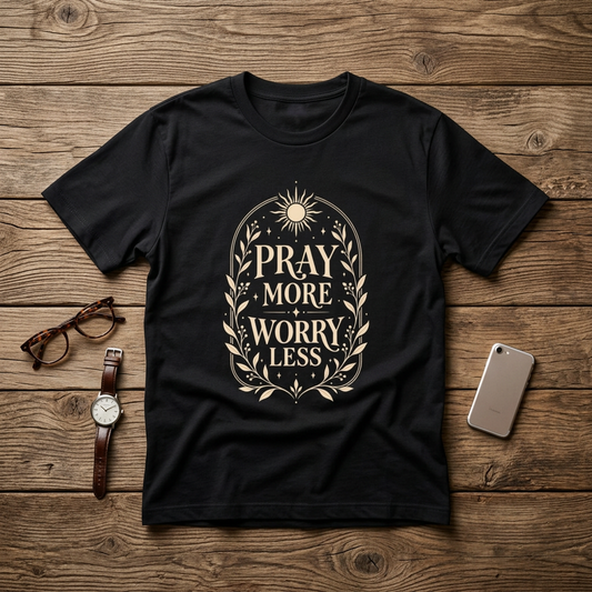 Pray More, Worry Less Tee