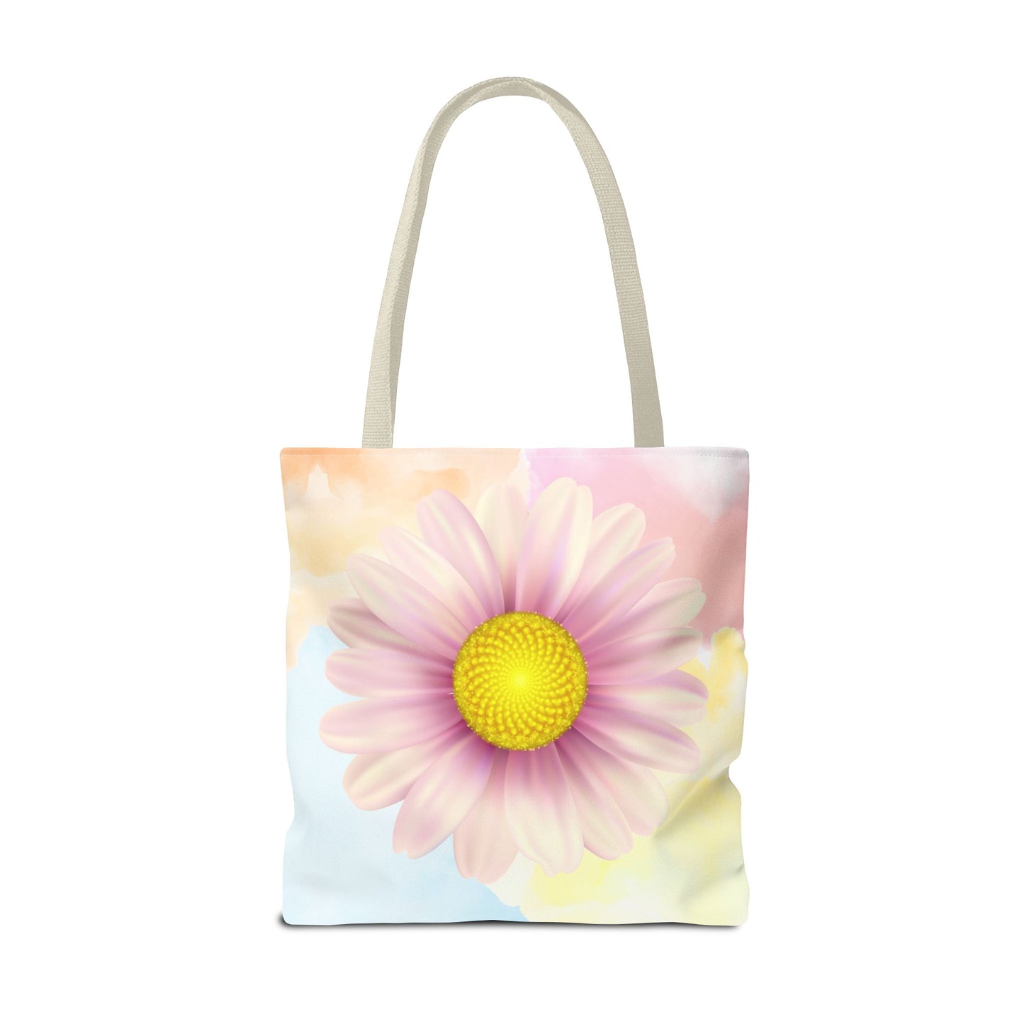 Lavender Watercolor Daisy Garden Tote Bag