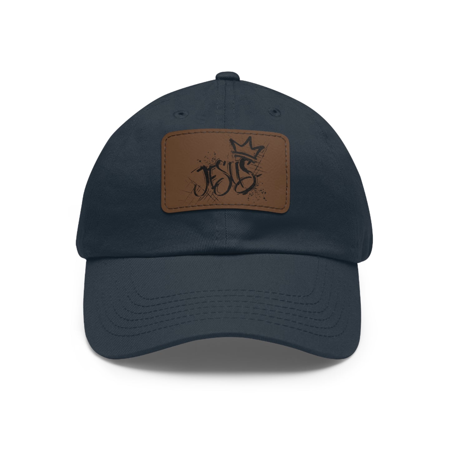 King Jesus baseball cap with leather patch