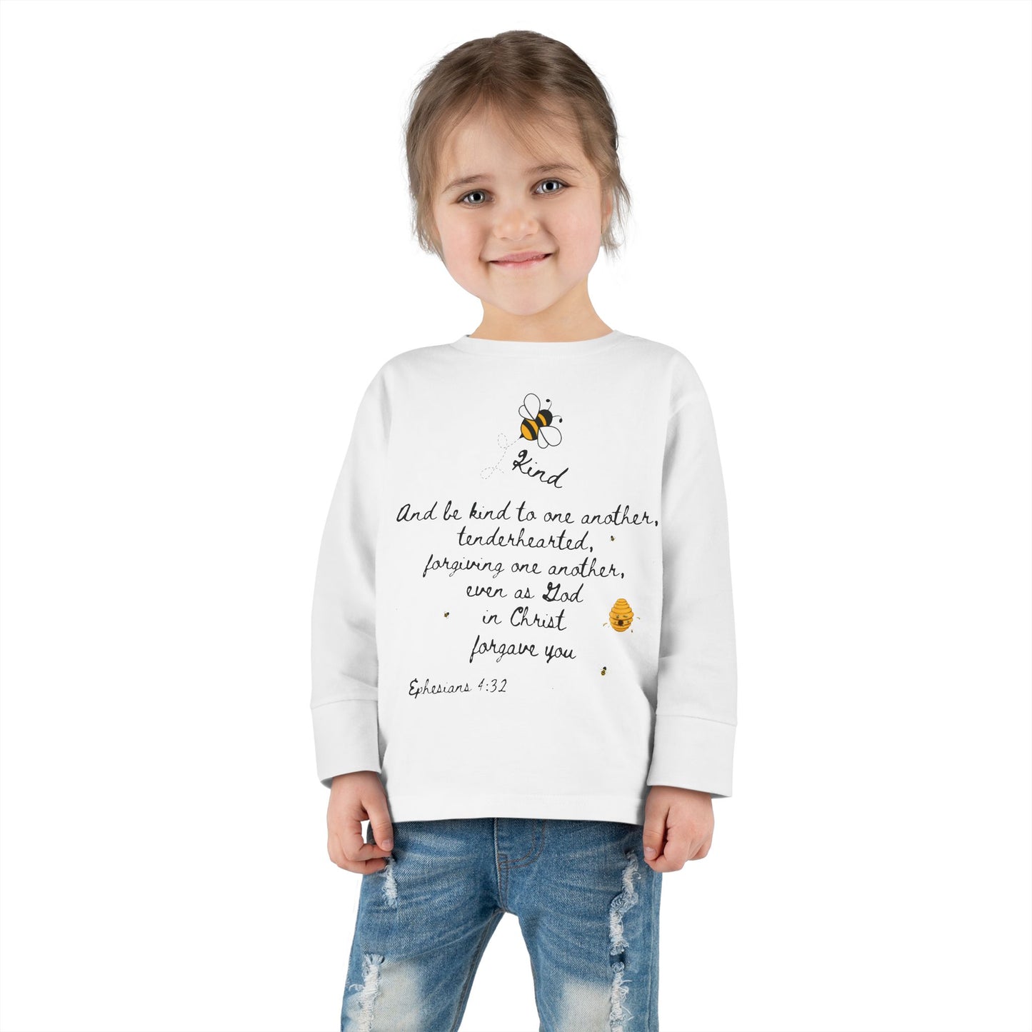 Bee kind Toddler Long Sleeve Tee