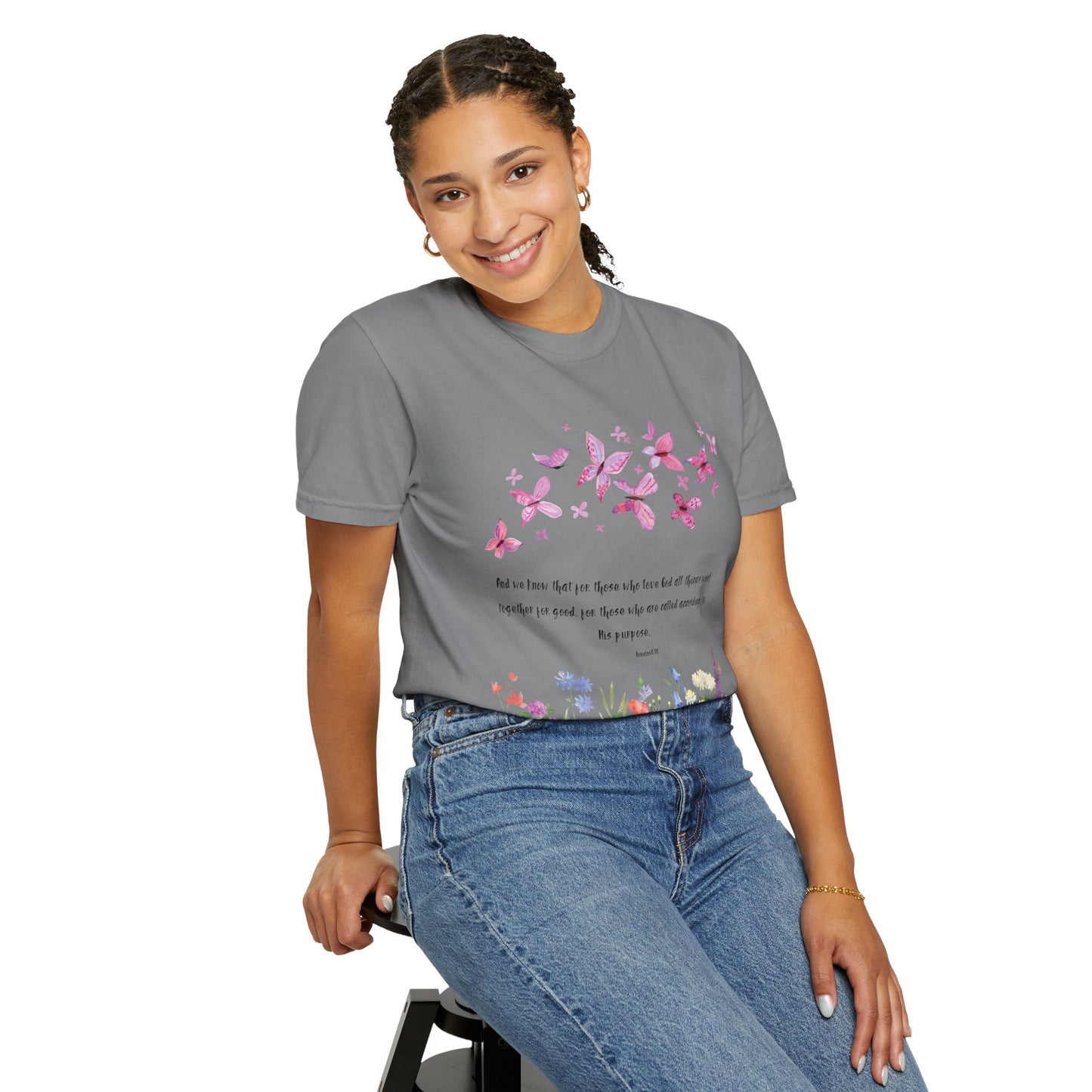 Romans 8:28 with grace T-shirt