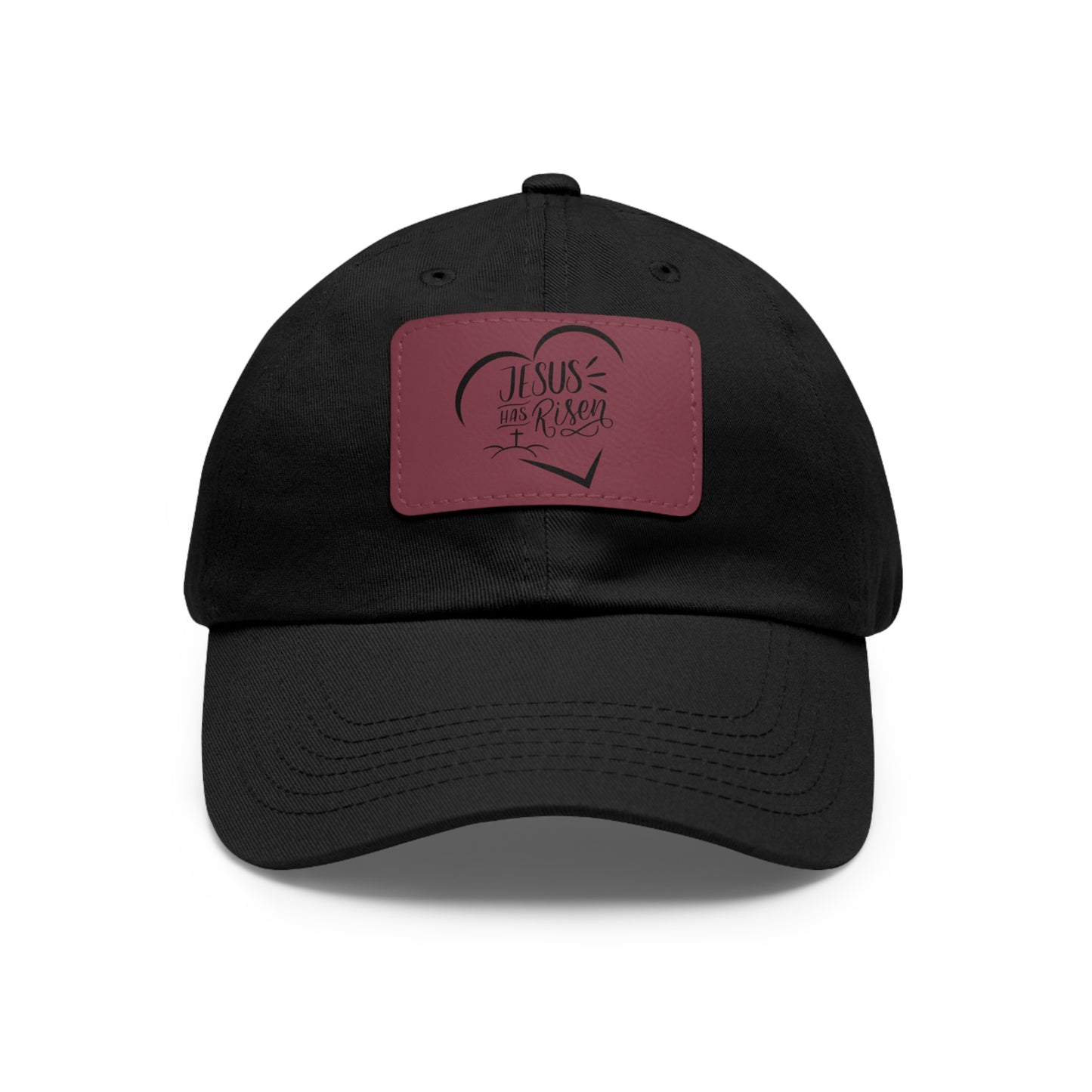 Jesus has Risen baseball cap with leather patch
