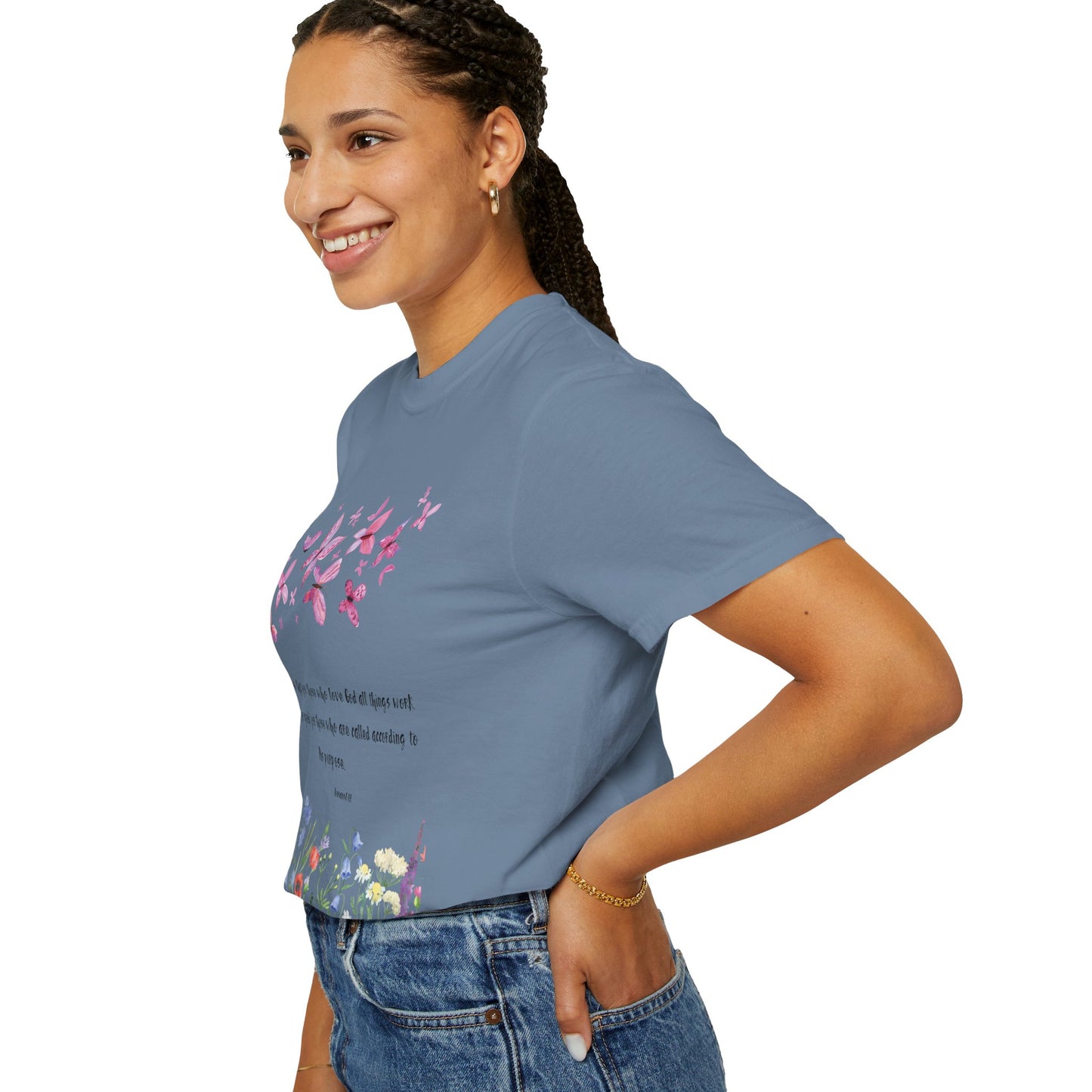 Romans 8:28 with grace T-shirt