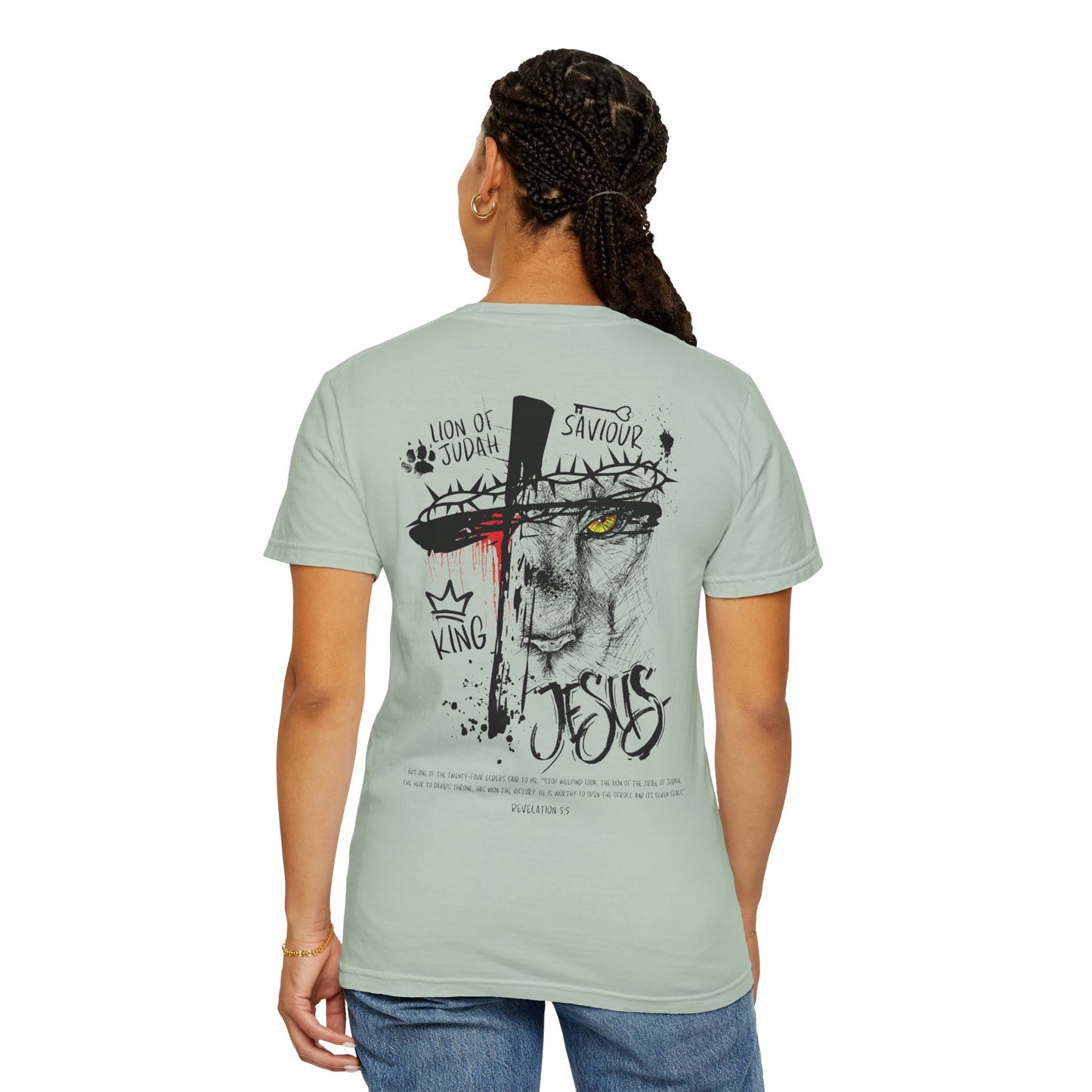 Lion of Judah Rev 5:5 T-shirt - Faith Inspired Streetwear