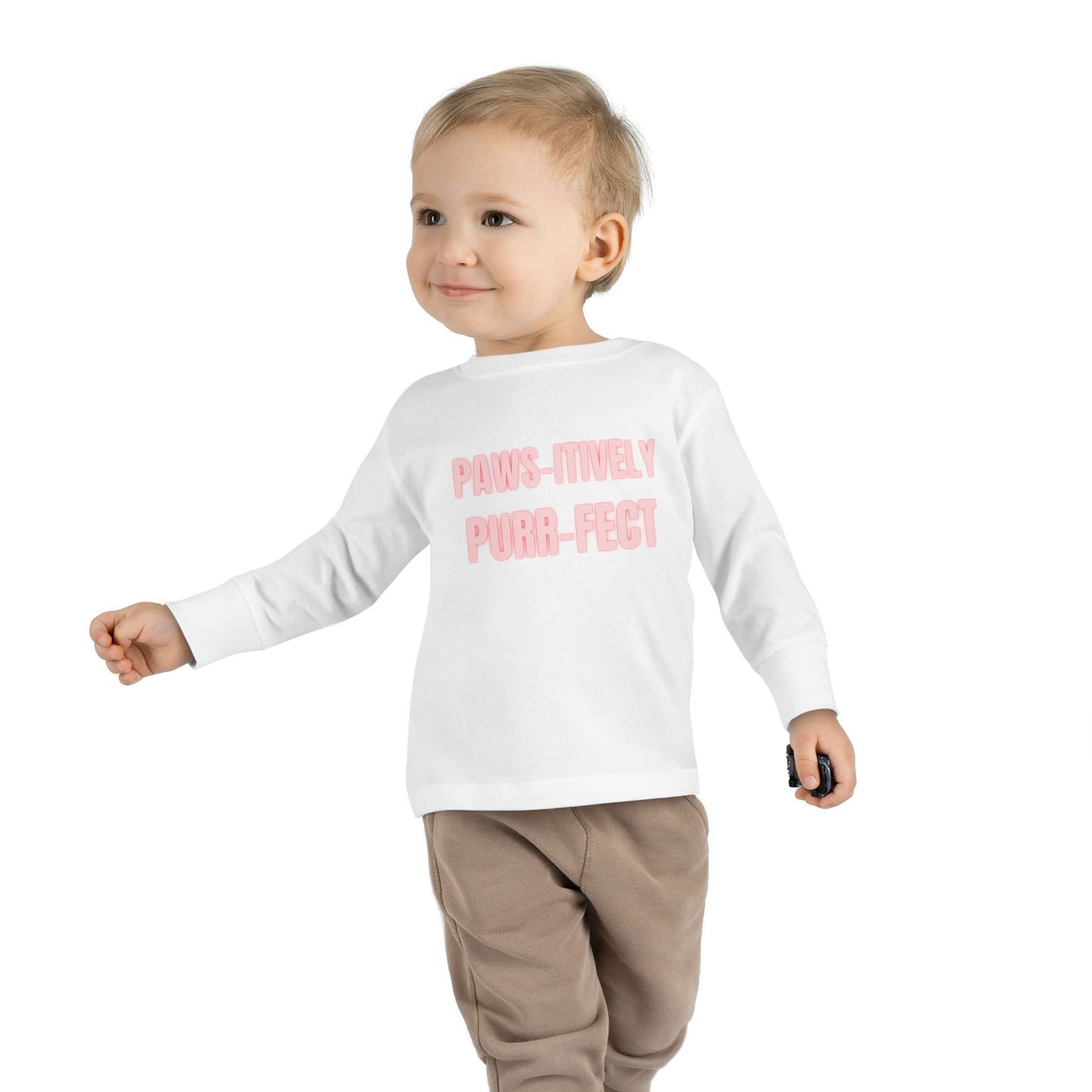 Paws-itively Purr-fect Toddler Long Sleeve Tee