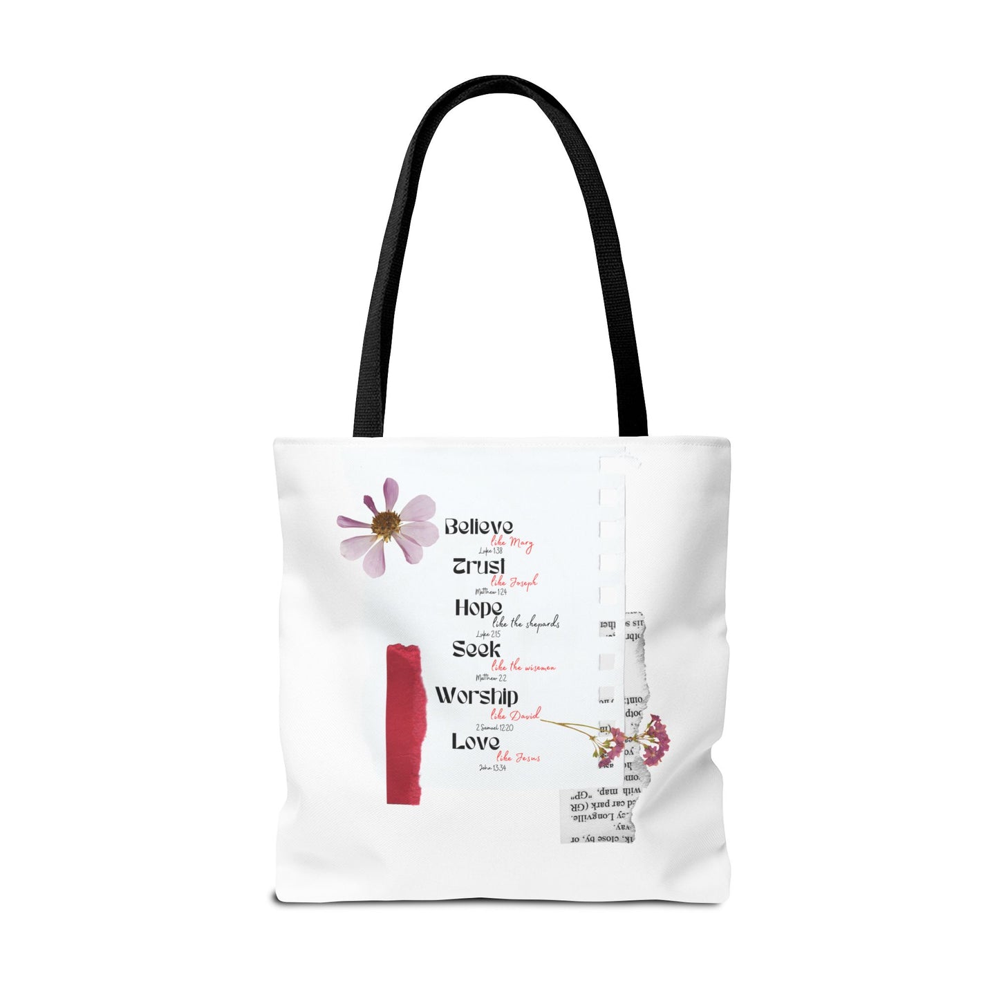 Believe Like Mary Tote Bag