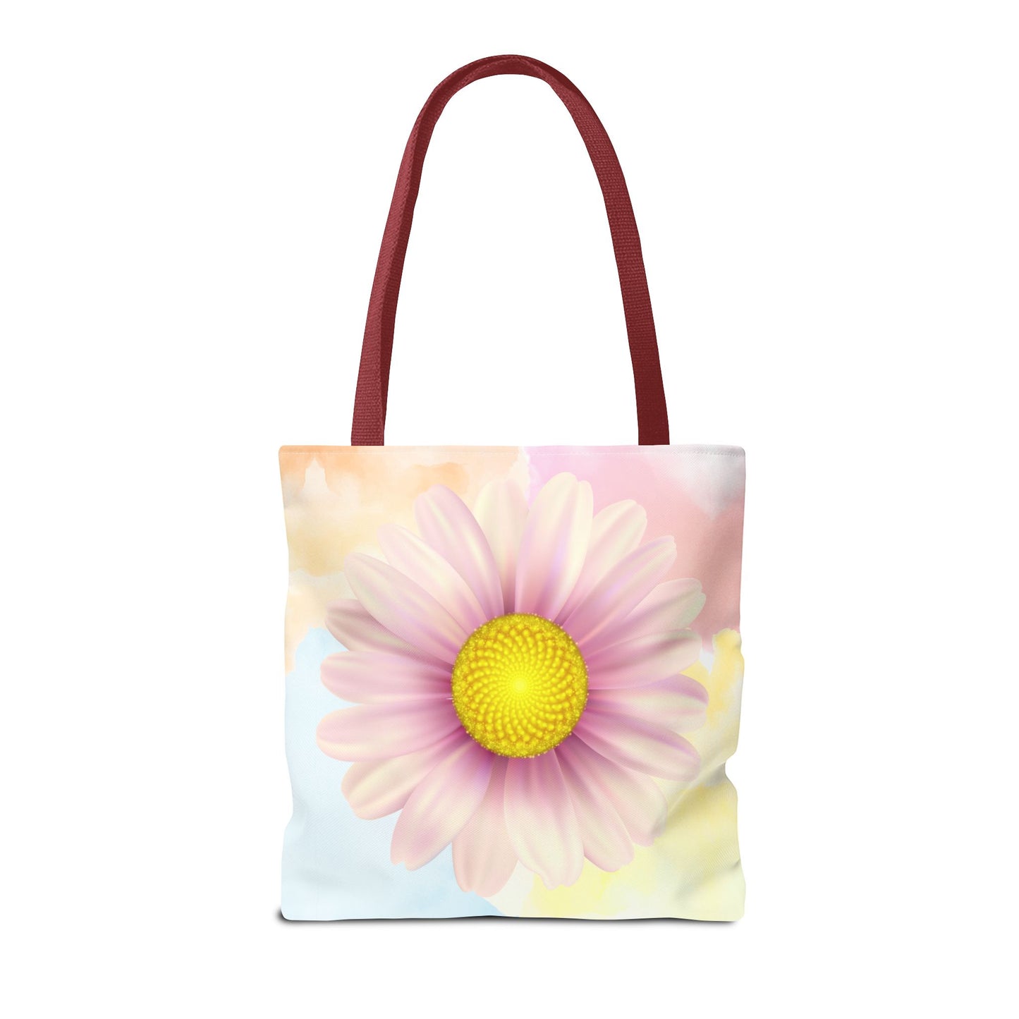 Lavender Watercolor Daisy Garden Tote Bag