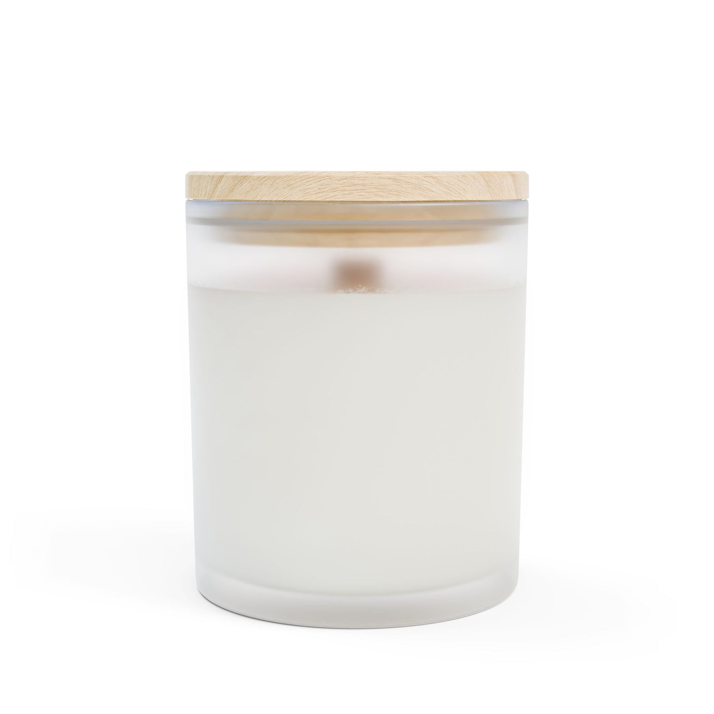 Love Affirmation with Scripture References Cinnamon Chai Candle — Frosted Glass 11oz (Biblical Affirmations, Watercolor Flowers)