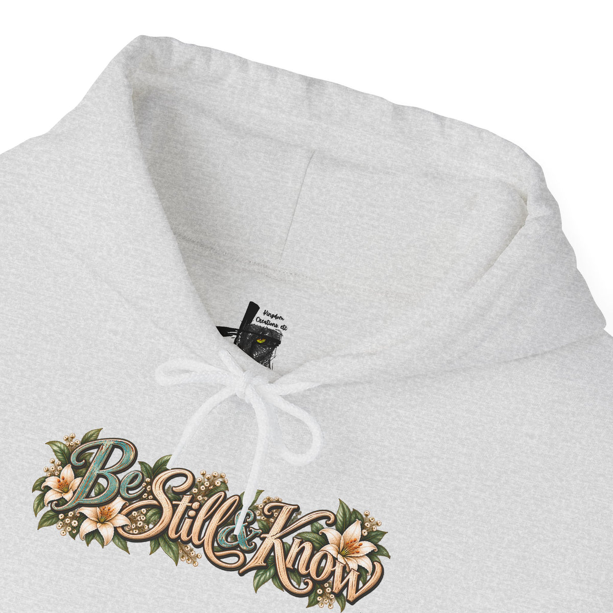 Be Still Hoodie — "Be Still, Know That I Am God" Christian Graphic Hooded Sweatshirt