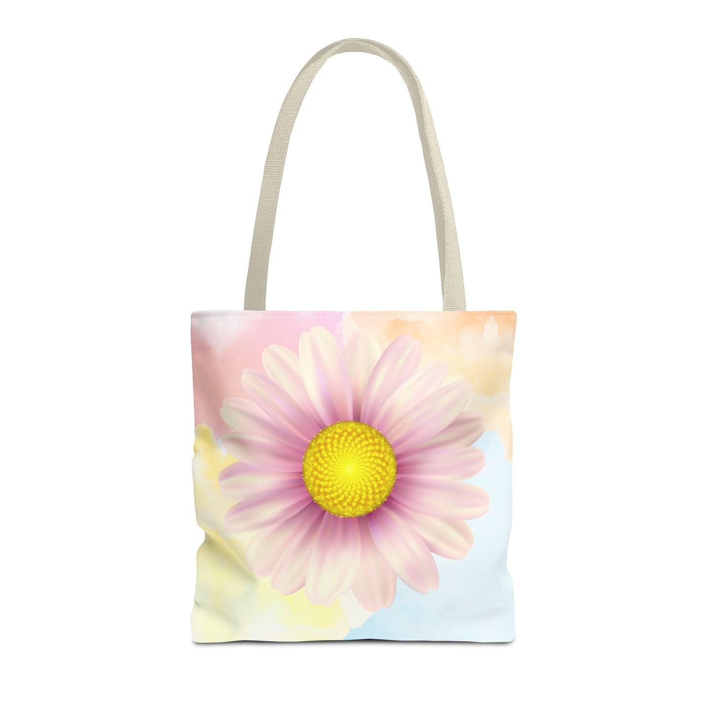 Lavender Watercolor Daisy Garden Tote Bag