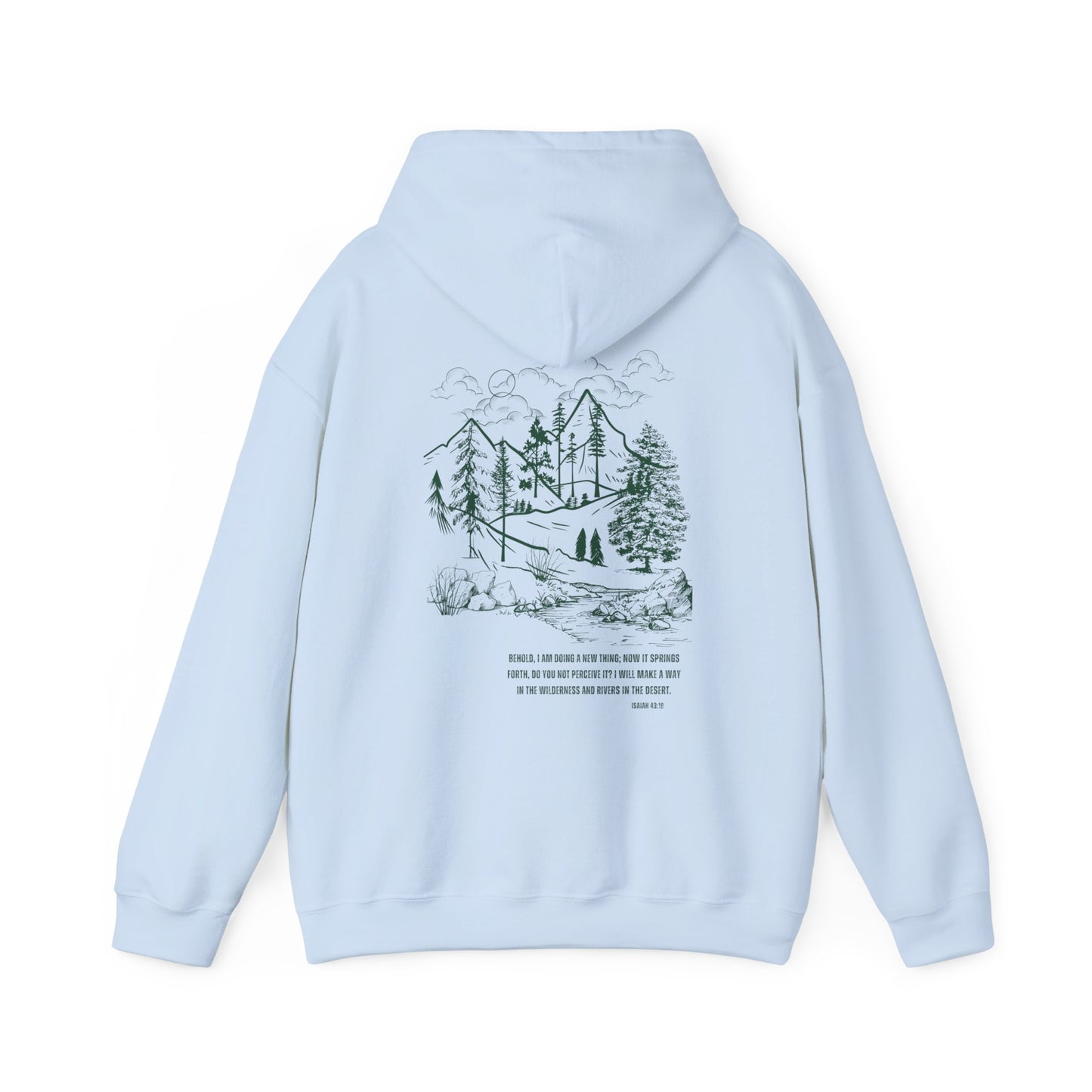 Isiah 43 Hooded Sweatshirt - Outdoor Adventure Vibes