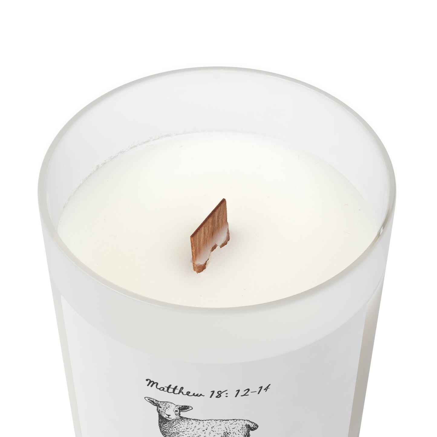 He left the 99 Frosted Glass Candle, 11oz