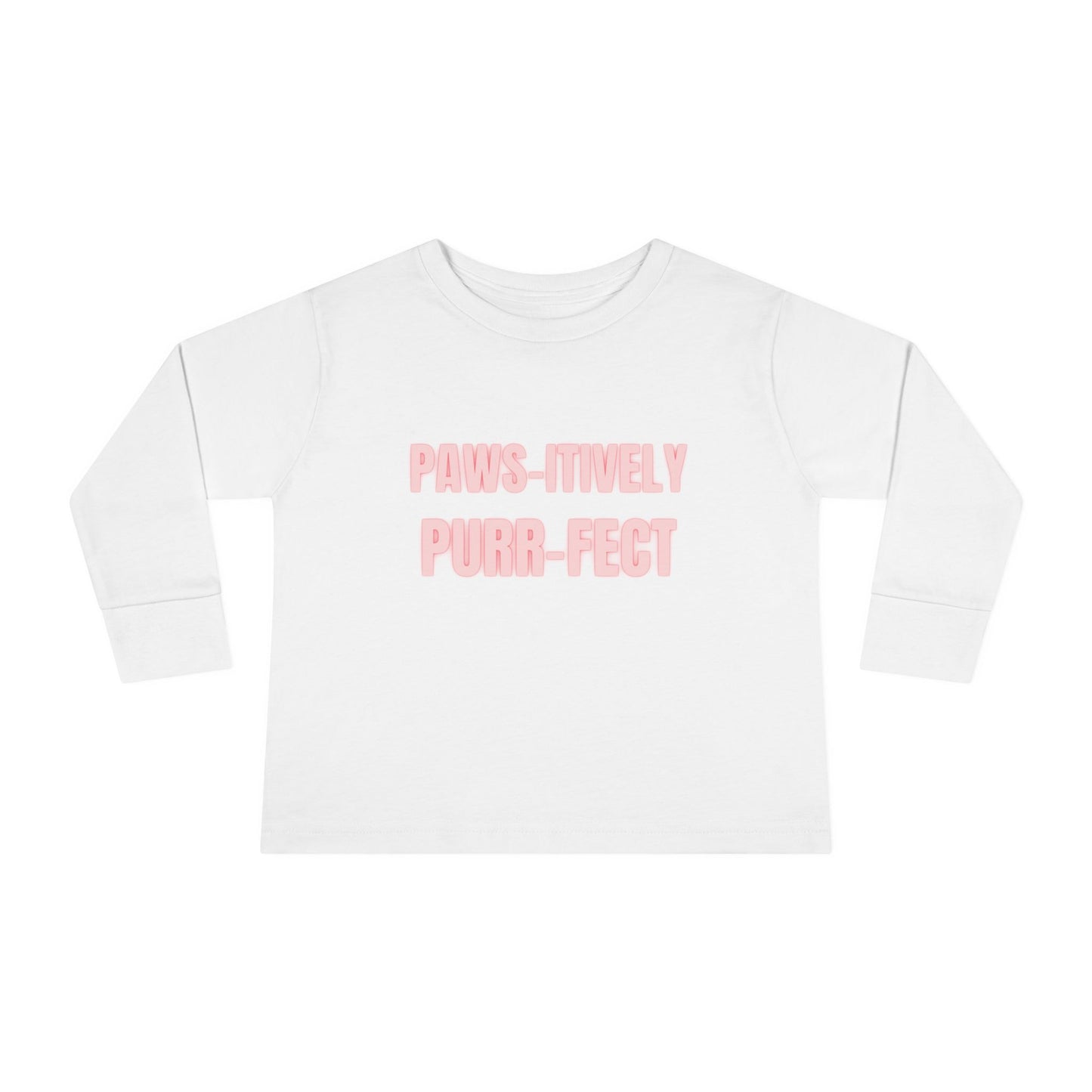 Paws-itively Purr-fect Toddler Long Sleeve Tee