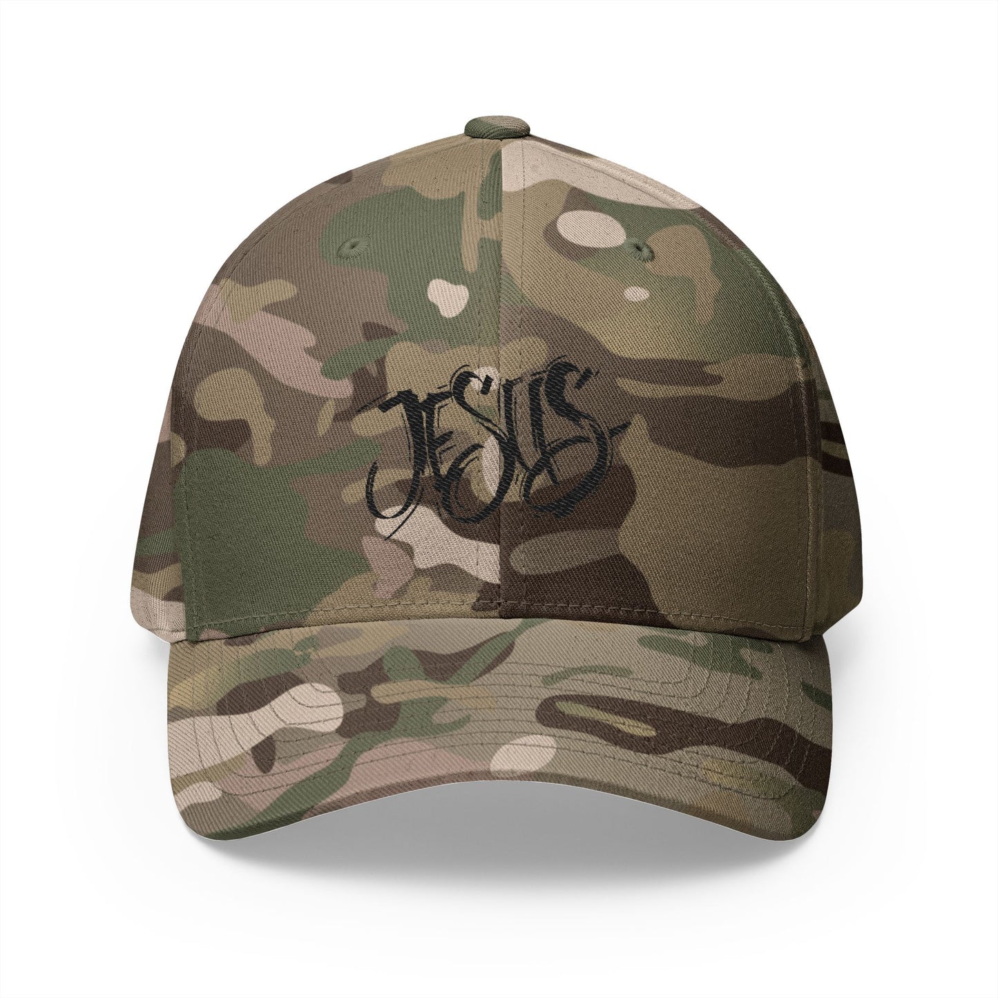 Jesus Embroidered Fitted Cap - Stay Positive & Stylish