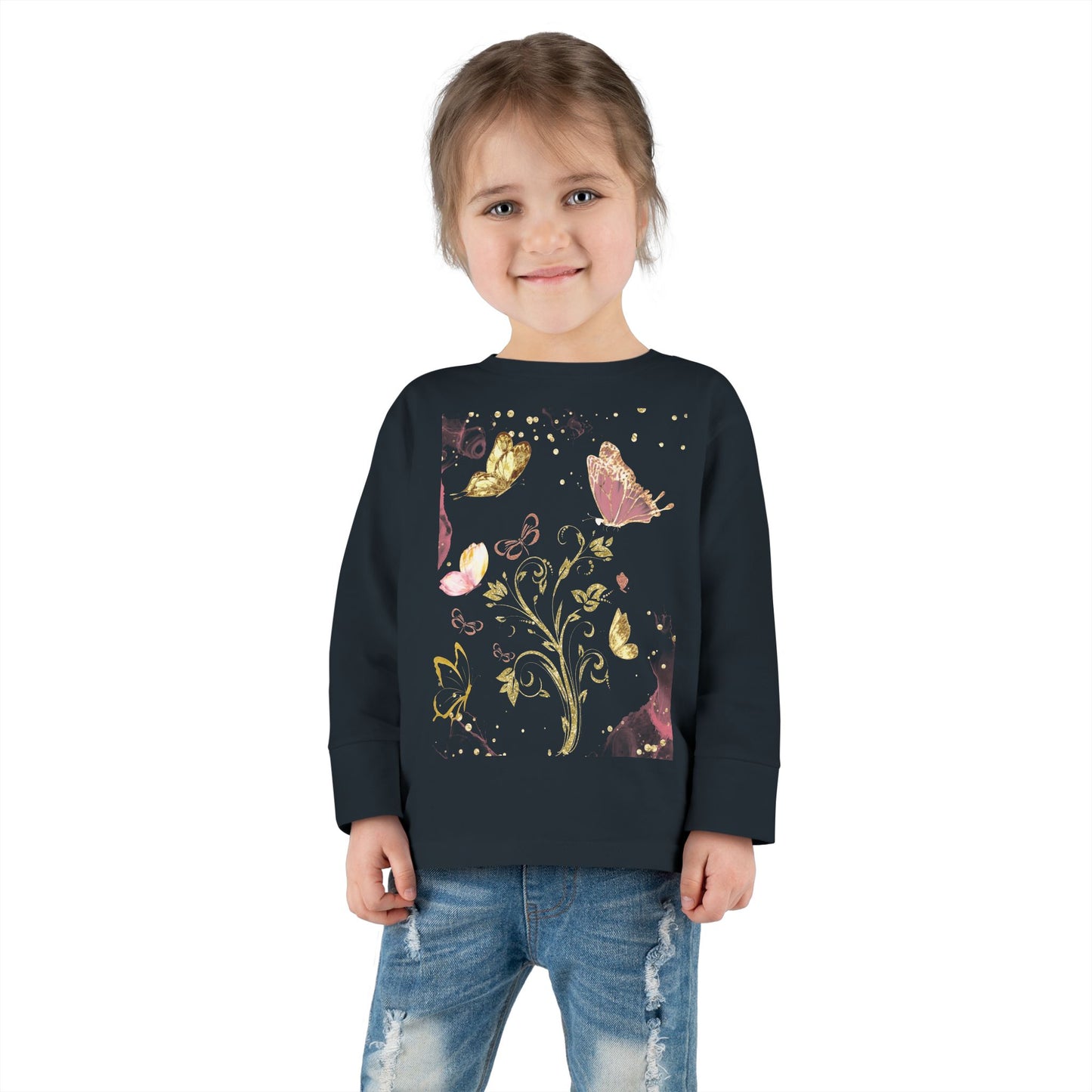 Glittering butterfly Long Sleeve Tee