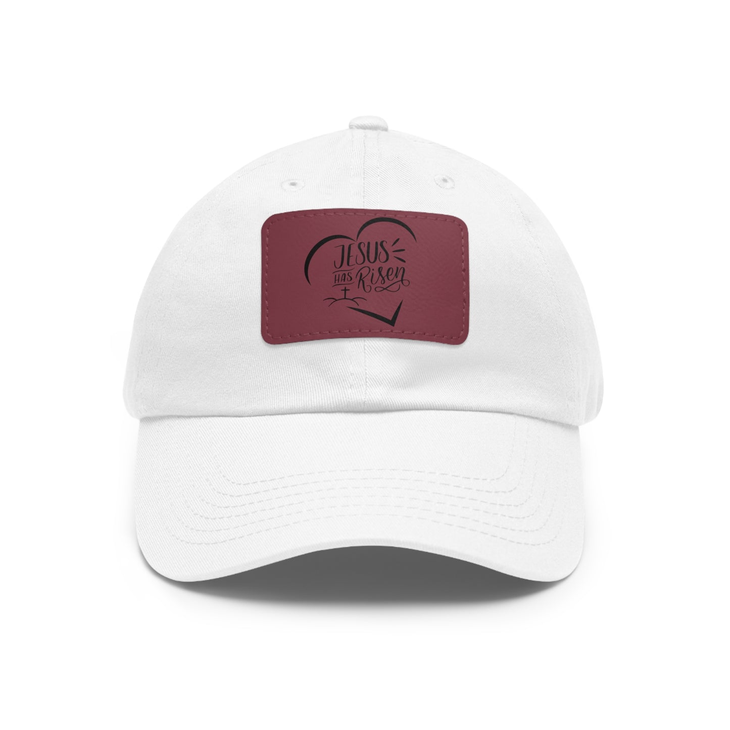 Jesus has Risen baseball cap with leather patch