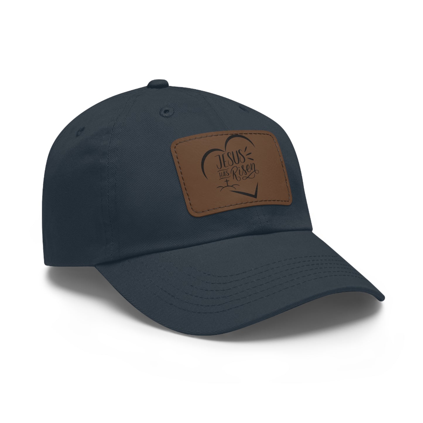 Jesus has Risen baseball cap with leather patch
