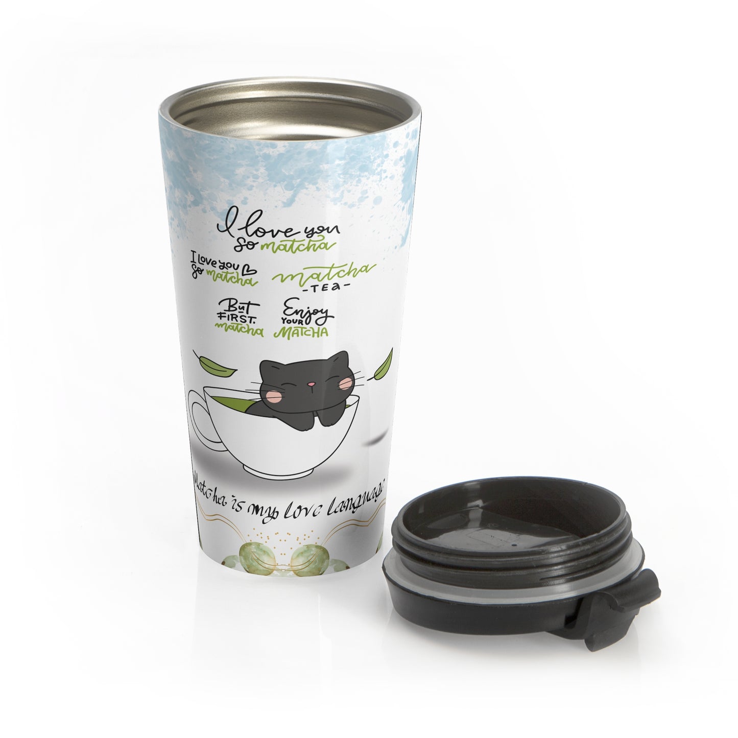 Matcha is My Love Language Stainless Steel Travel Mug