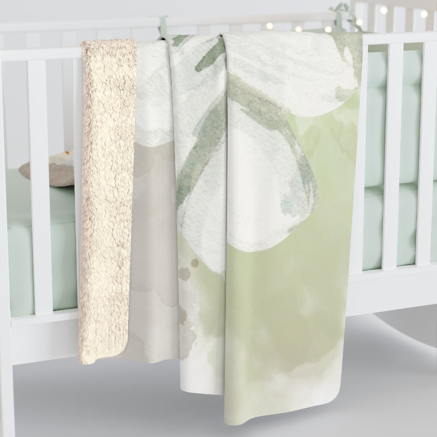 Daisy Sherpa Fleece Blanket