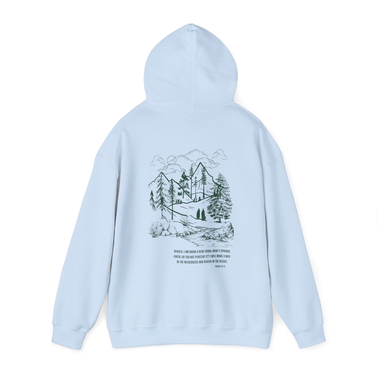 Isiah 43 Hooded Sweatshirt - Outdoor Adventure Vibes