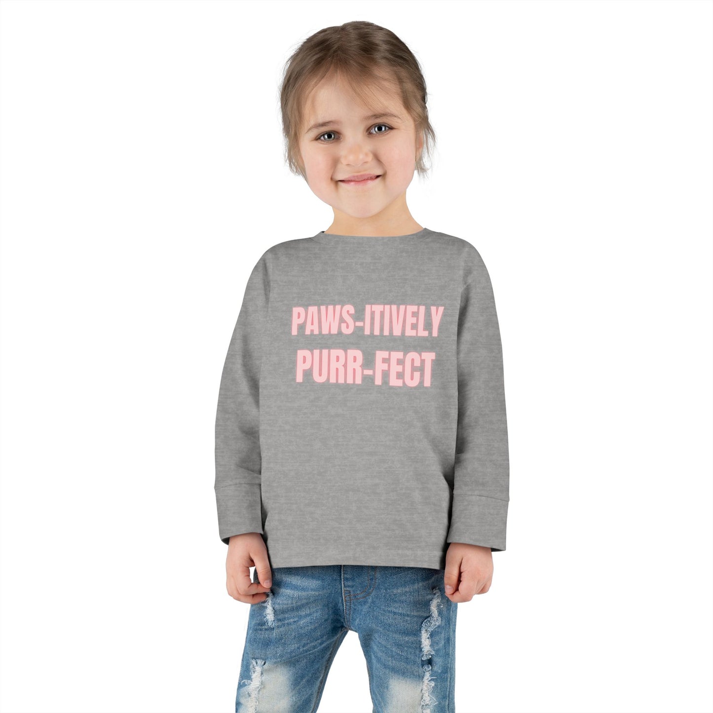 Paws-itively Purr-fect Toddler Long Sleeve Tee