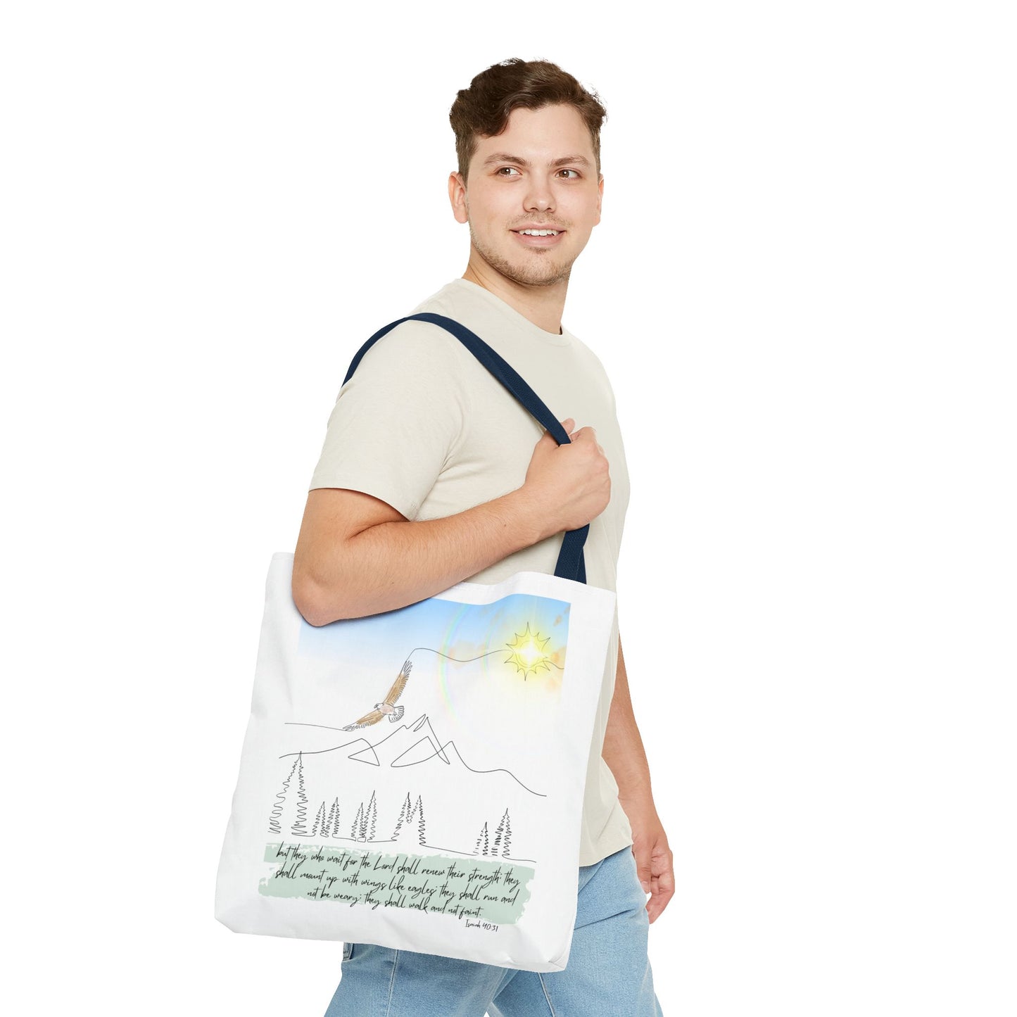 Wings like eagles Tote Bag