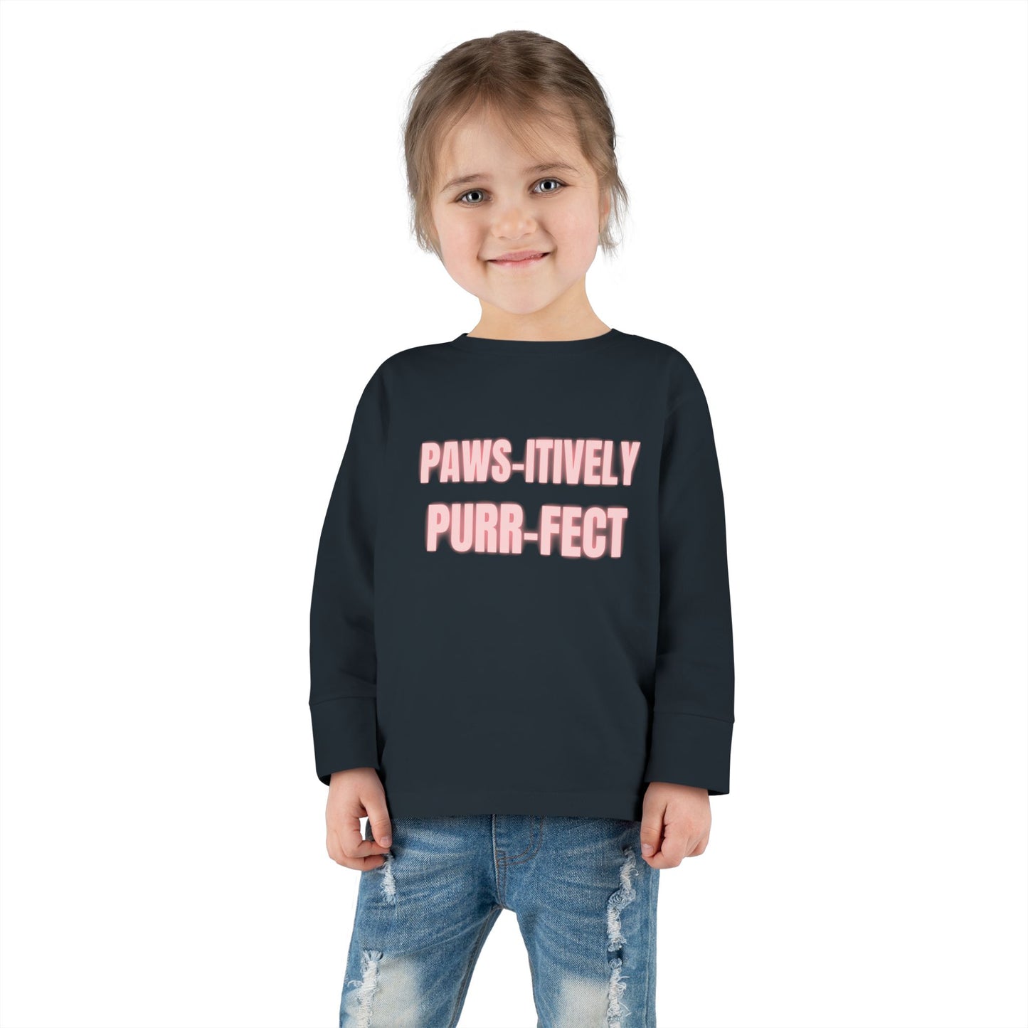 Paws-itively Purr-fect Toddler Long Sleeve Tee