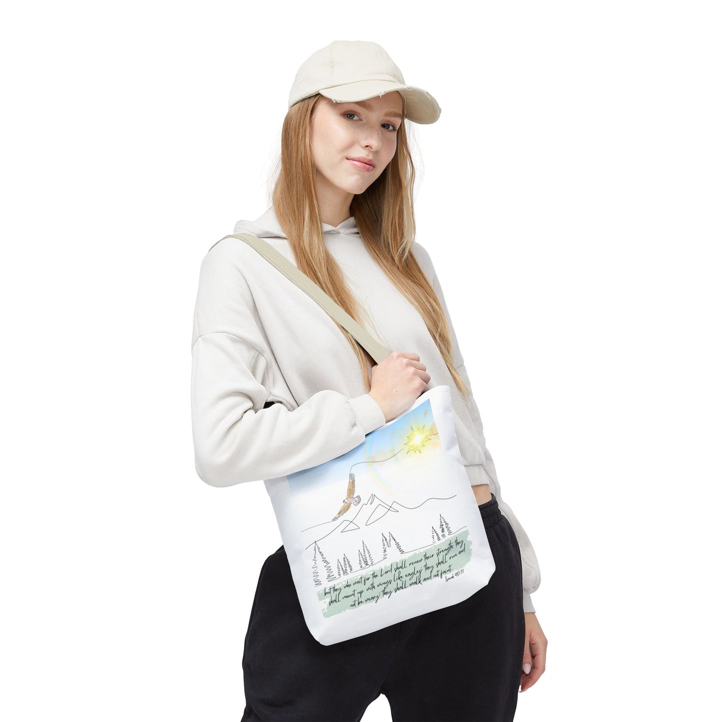 Wings like eagles Tote Bag