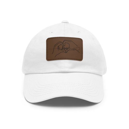 I love Jesus baseball cap with leather patch