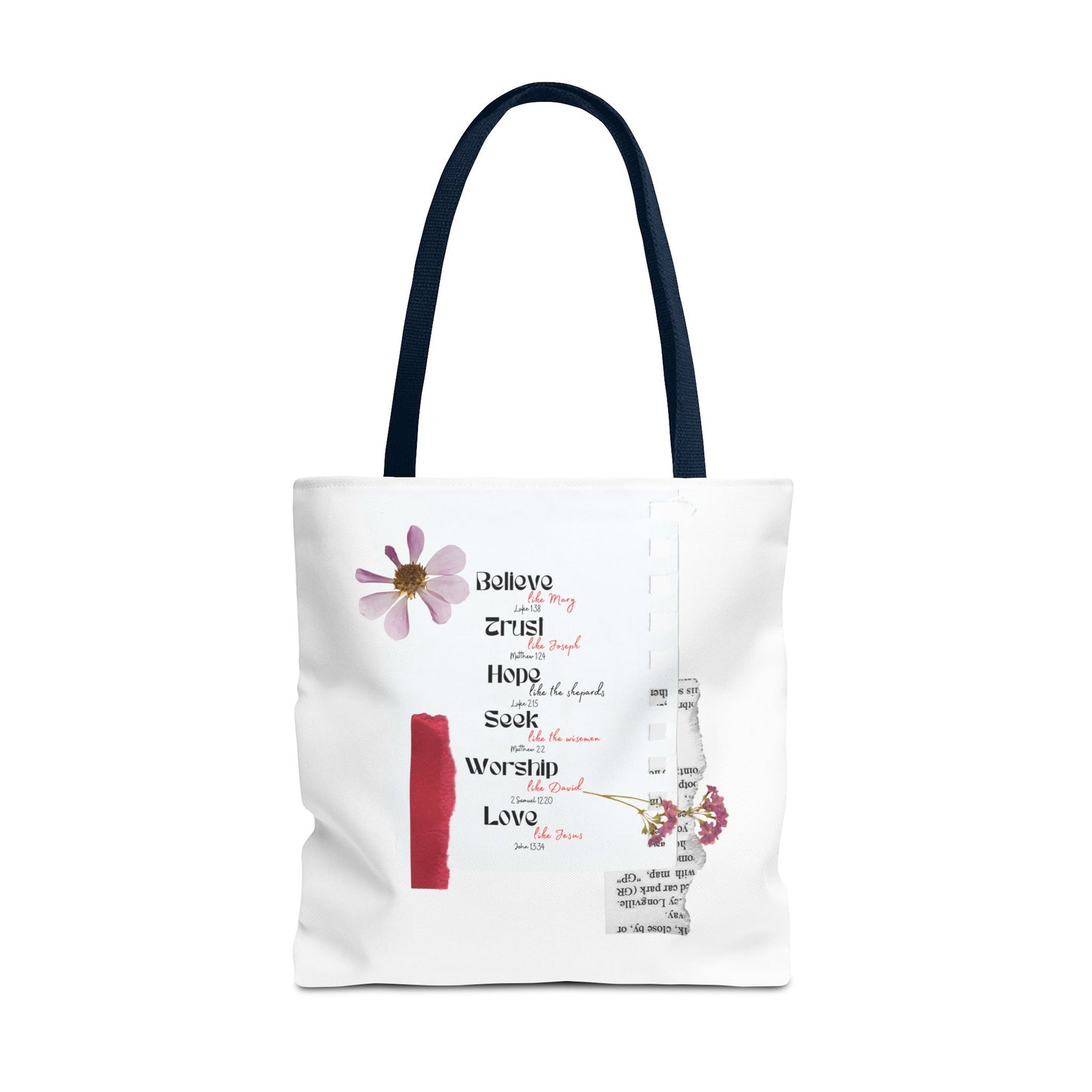 Believe Like Mary Tote Bag