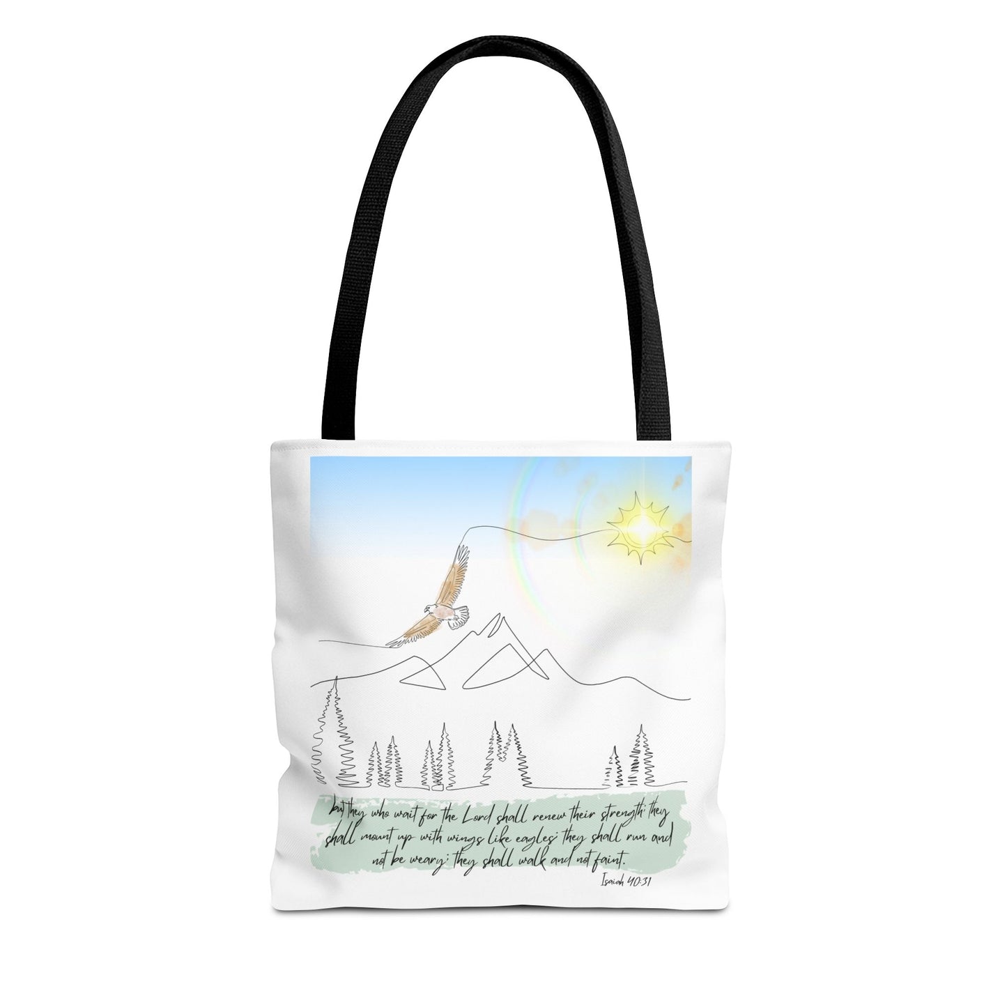 Wings like eagles Tote Bag