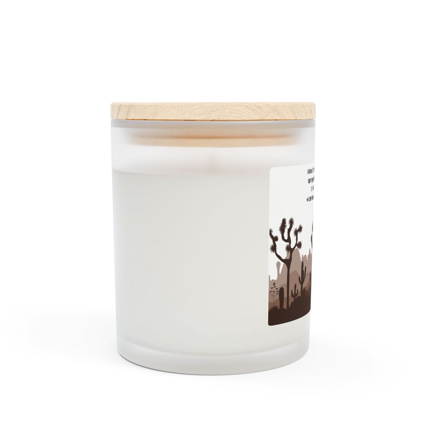 Doing a new thing Frosted Glass Candle, 11oz