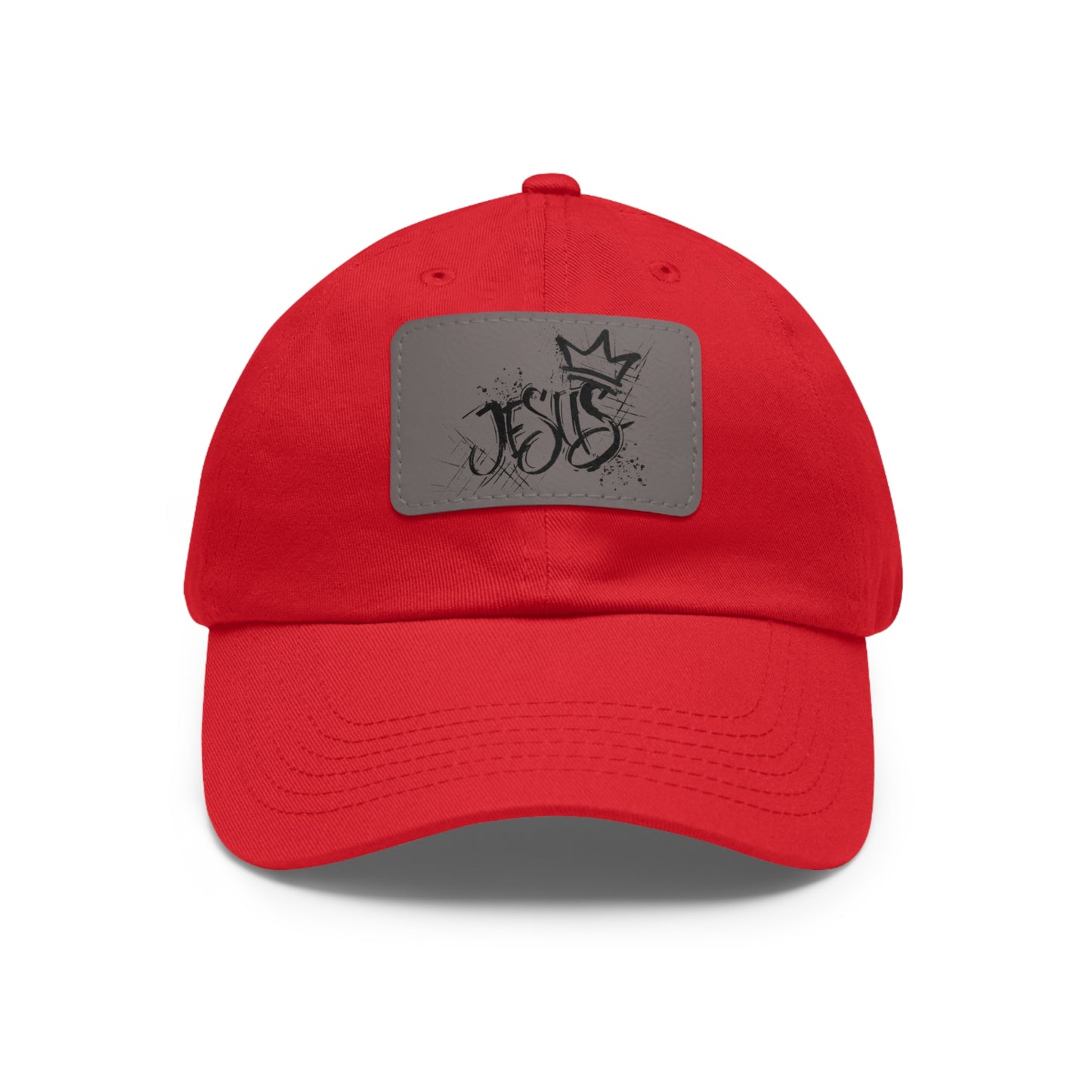 King Jesus baseball cap with leather patch