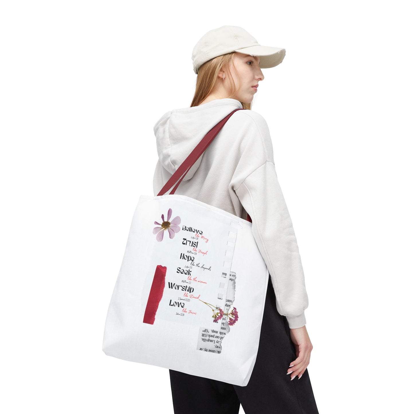 Believe Like Mary Tote Bag
