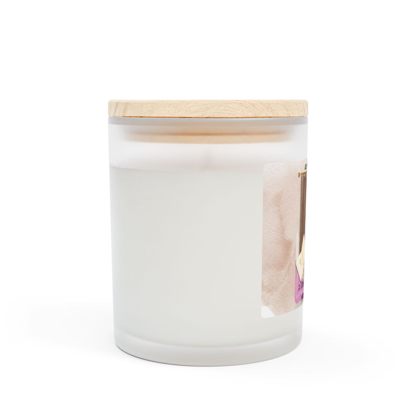 My Happy Place Frosted Glass Candle, 11oz