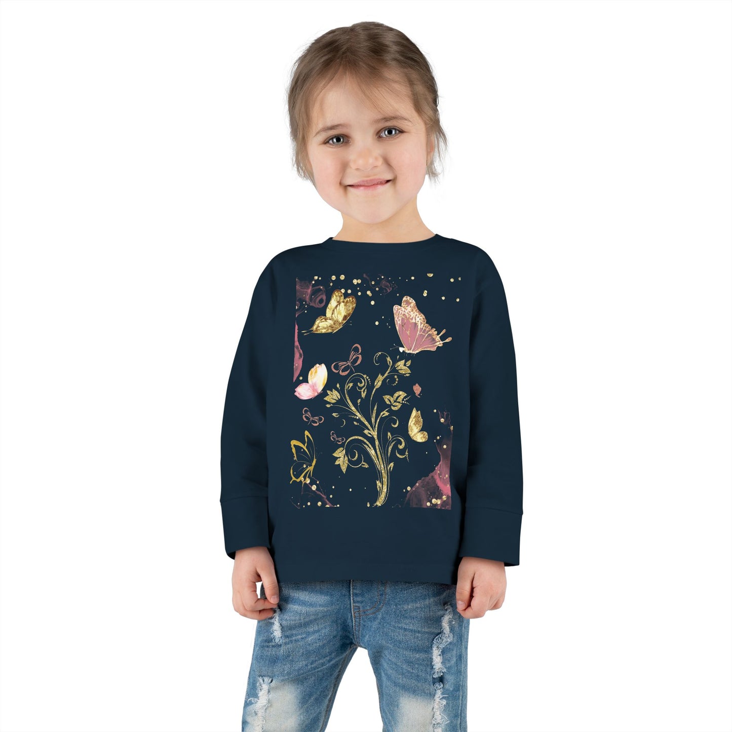 Glittering butterfly Long Sleeve Tee