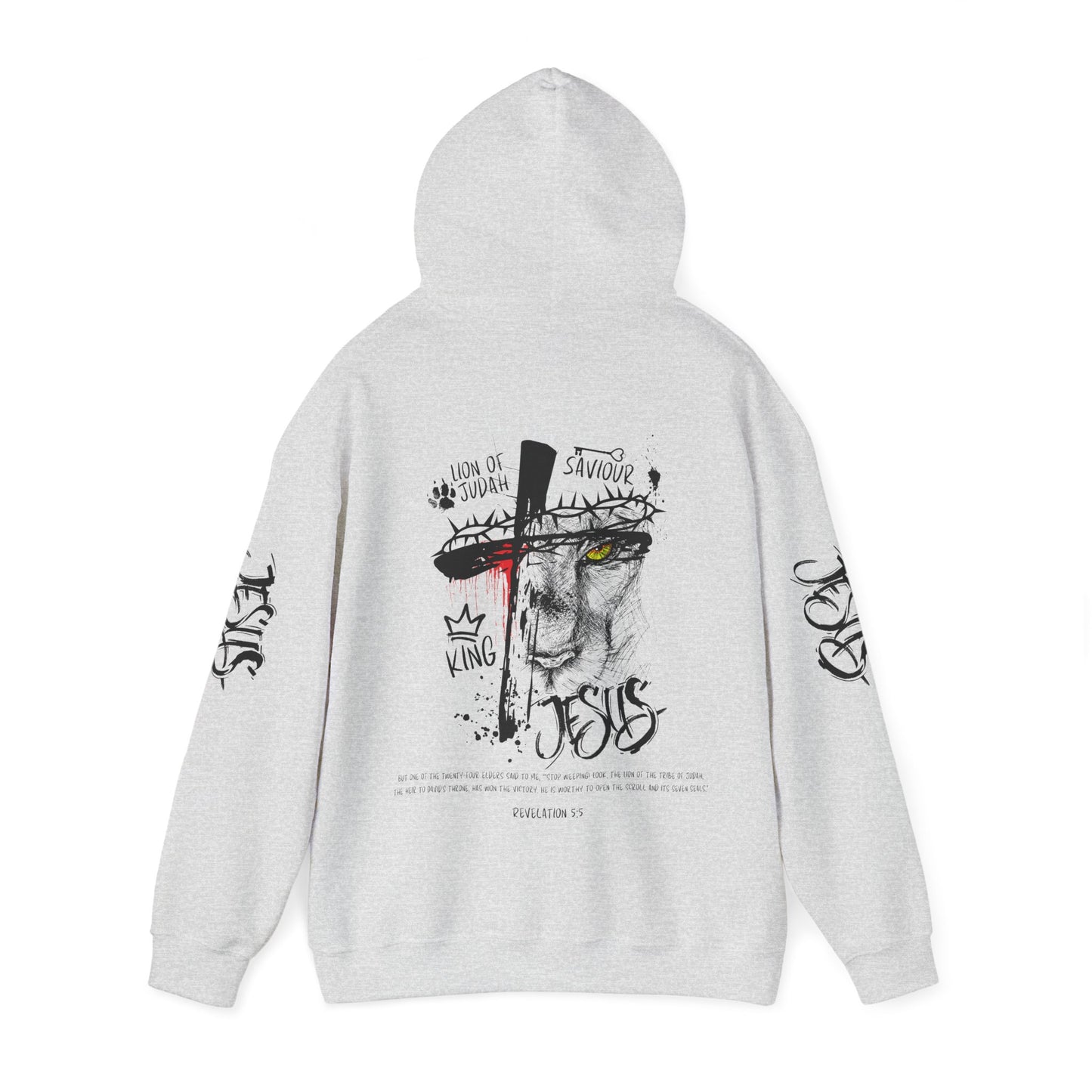 Lion of Judah Rev 5:5 Hooded Sweatshirt