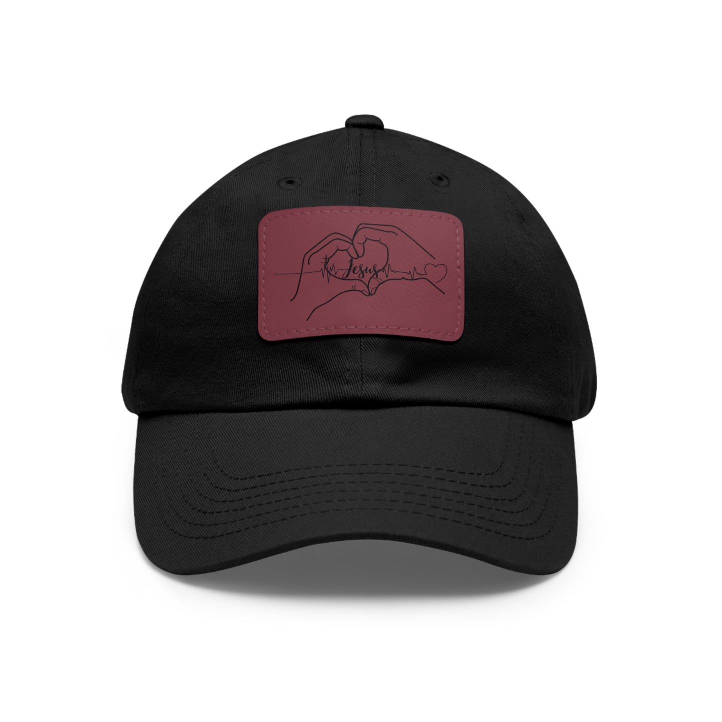 I love Jesus baseball cap with leather patch