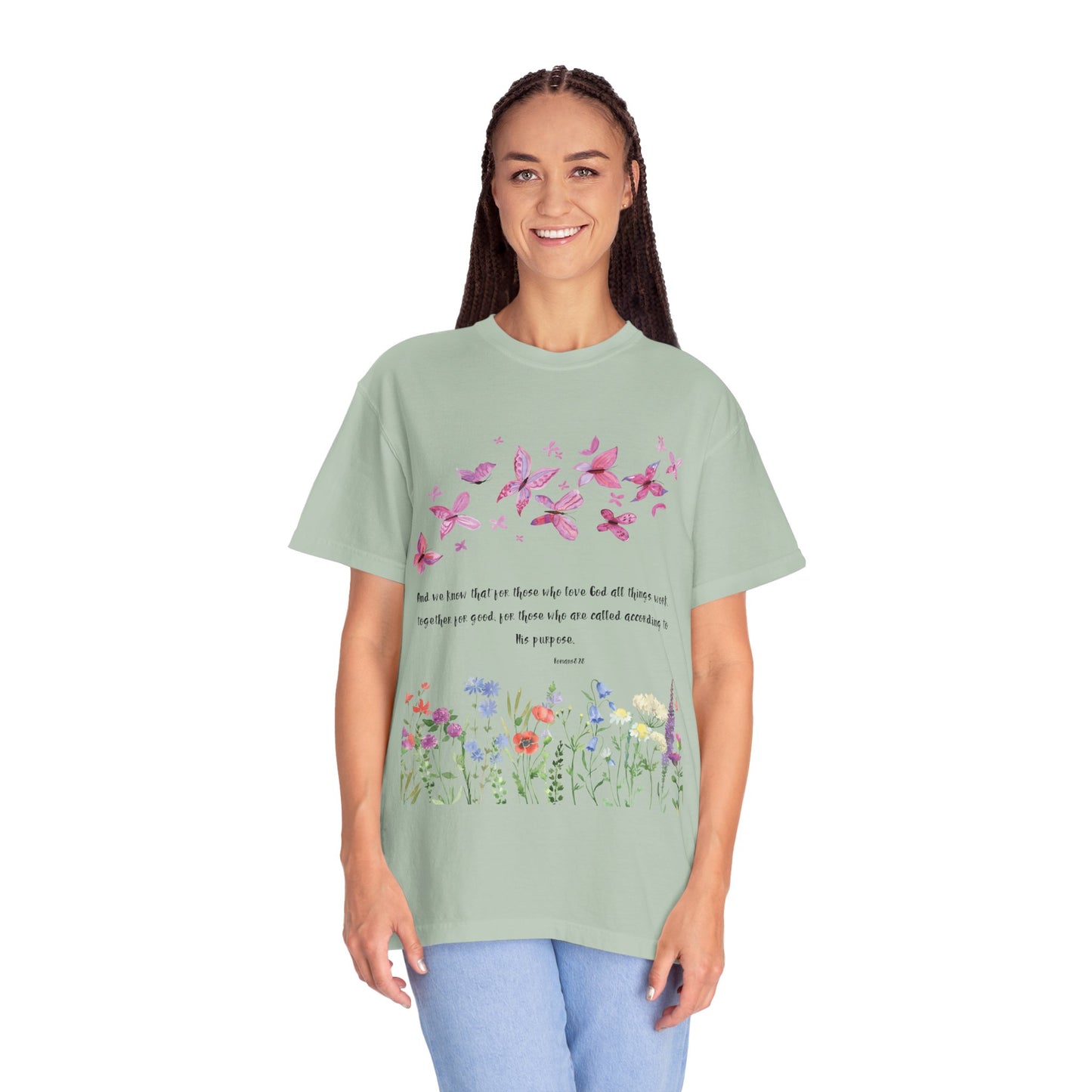 Romans 8:28 with grace T-shirt