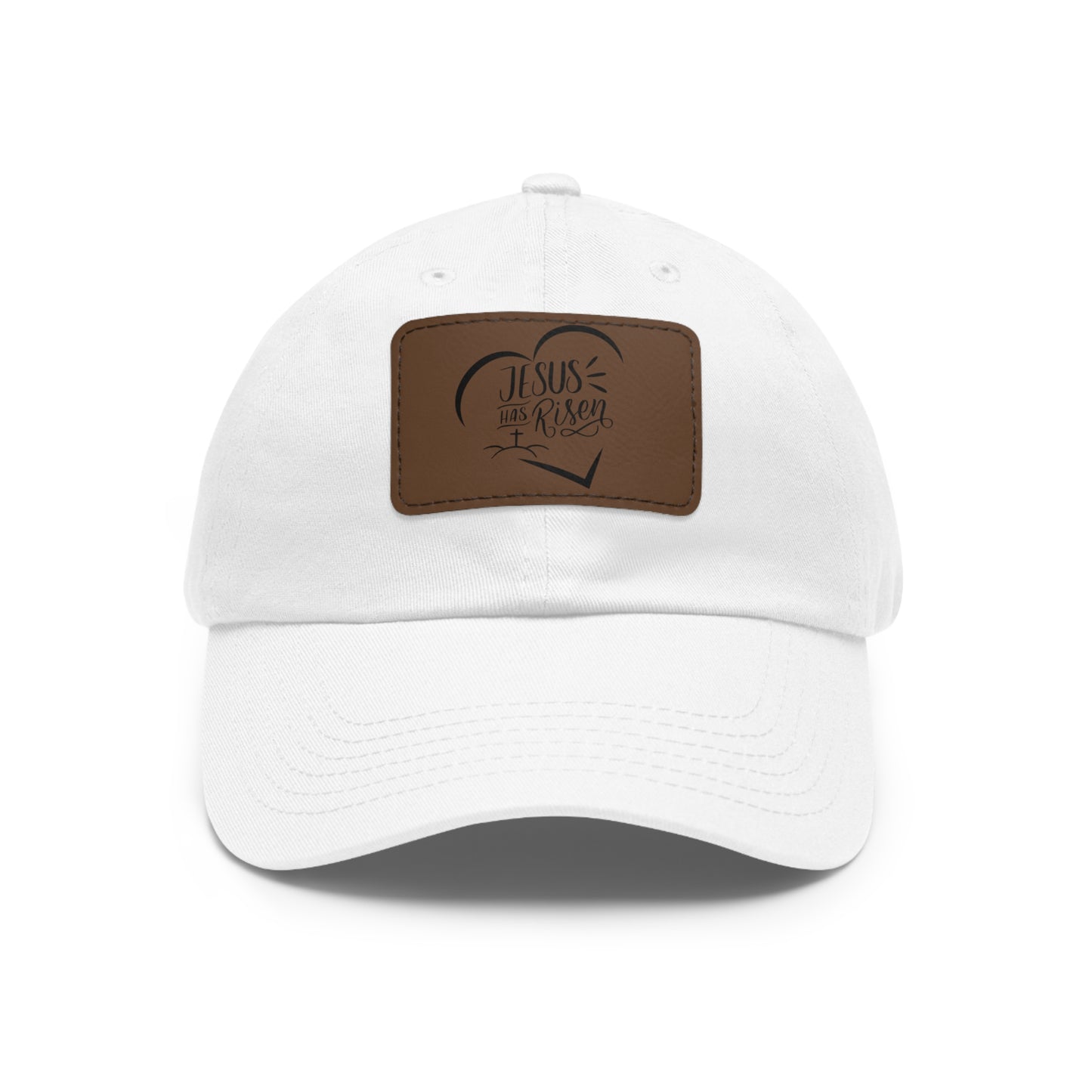 Jesus has Risen baseball cap with leather patch