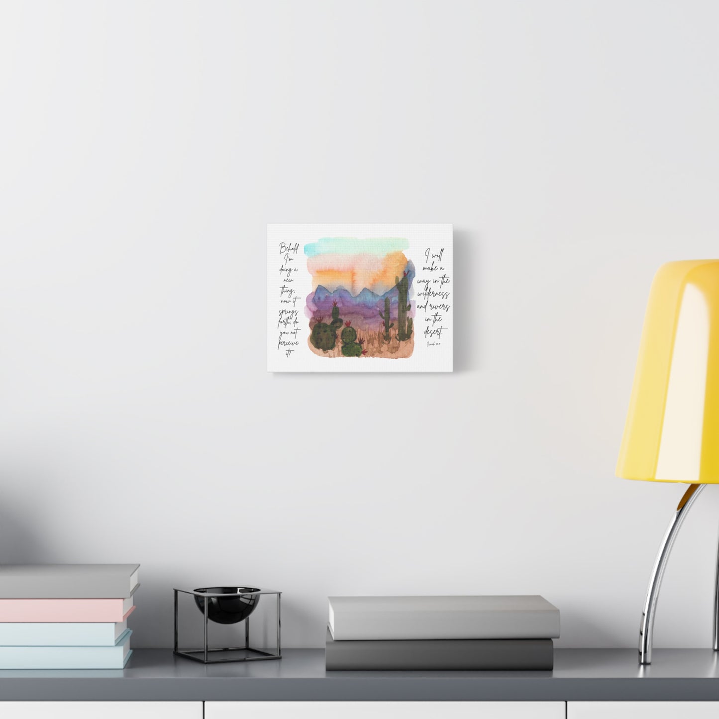 Behold ai’m Doing a New Thing Wall Canvas — Matte Stretched Canvas with Verse