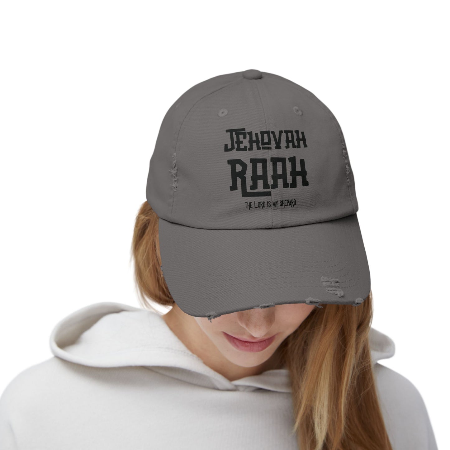Jehovah Raah Distressed Cap - Vintage