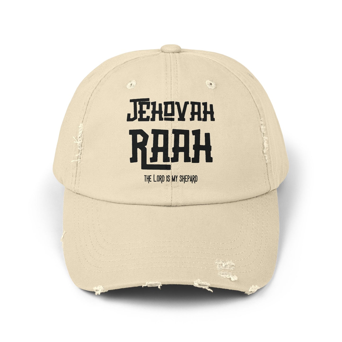 Jehovah Raah Distressed Cap - Vintage