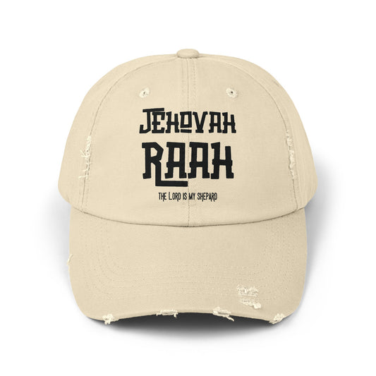 Jehovah Raah Distressed Cap - Vintage